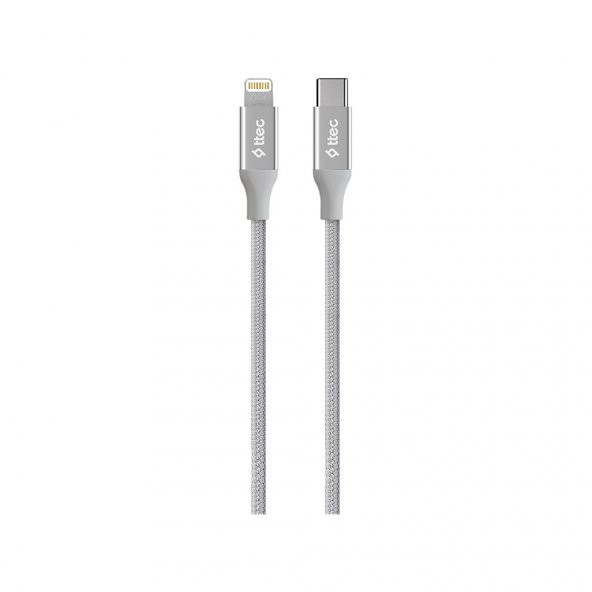 Ttec AlumiCable Type-c Lightning Hızlı Şarj Kablosu 150cm 2DK41UG Uzay Grisi - 1