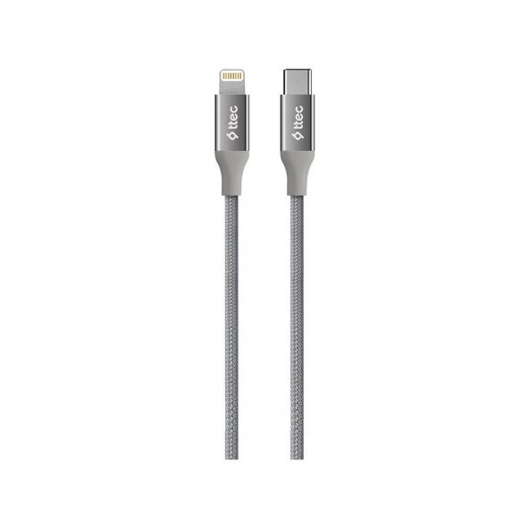 Ttec AlumiCable Type-c Lightning Hızlı Şarj Kablosu 150cm 2DK41UG Uzay Grisi - 2