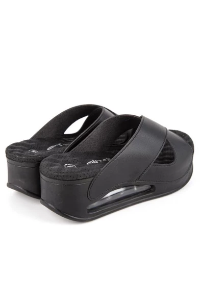 Muya Penelope 31210-001 Air Max Anatomik Taban Kadın Terlik Siyah 36-40 - Resim 5
