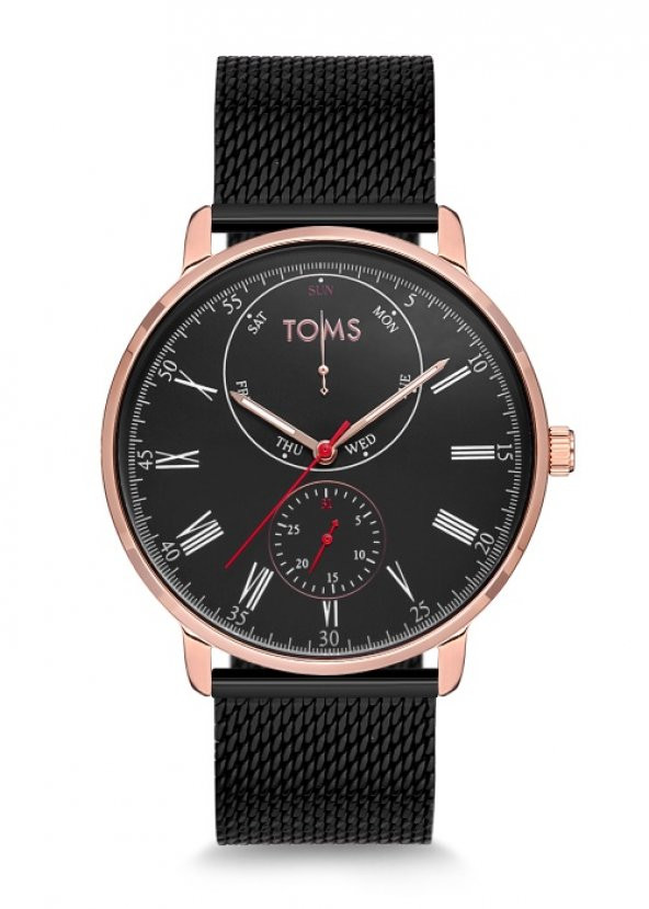 Toms Siyah Hasır Kordon Erkek Kol Saati TM1899C-951-R TM1899C-951-R