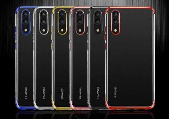 Huawei P Smart Pro 2019 Kılıf Zore Dört Köşe Lazer Silikon