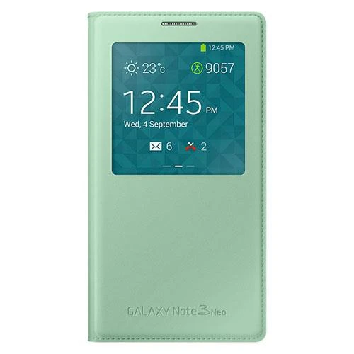 Samsung N7500 Galaxy Note 3 Neo Orjinal S View Cover Kılıf - Yeşil - EF-CN750BMEGWW - 10