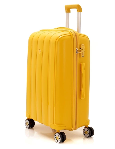 Kırılmaz Valiz Kabin Boy Polipropilen Dört Tekerlekli 8683255011131 - 11