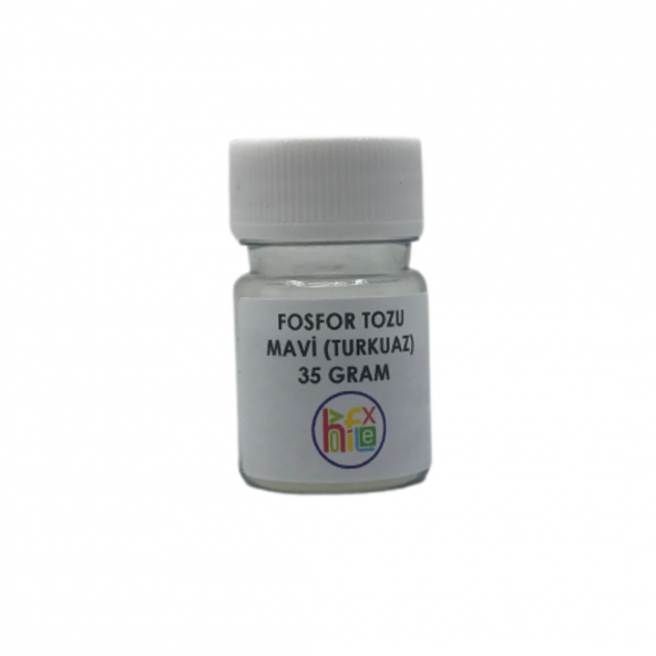 EPOKSİ FOSFOR TOZU MAVİ (TURKUAZ) KARANLIKTA PARLAYAN FOSFOR 35 GR - 2