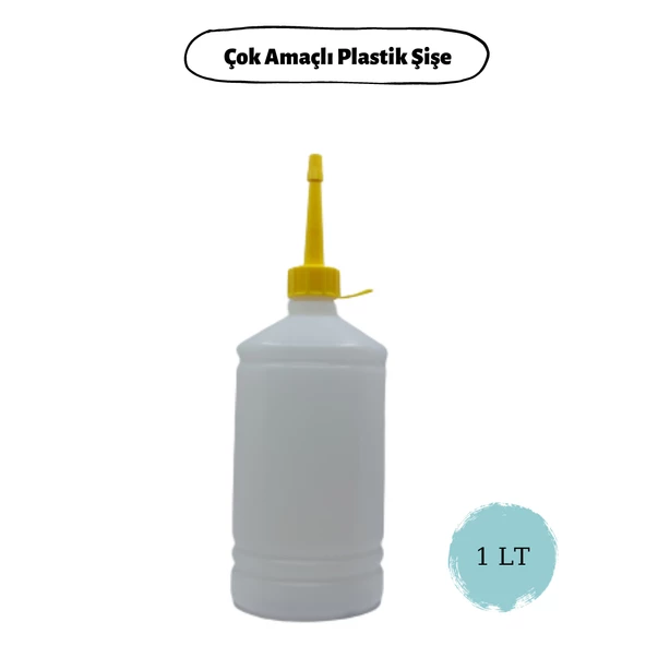 PLASTİK ŞİŞE ÇOK AMAÇLI DOLUM ŞİŞESİ 1 LT 6 ADET