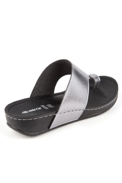 Muya Ara 31163-753 Anatomik Taban Parmak Arası Kadın Terlik Kurşun 36-40 - Resim 4