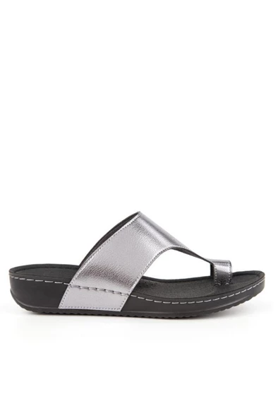 Muya Ara 31163-753 Anatomik Taban Parmak Arası Kadın Terlik Kurşun 36-40 - Resim 2