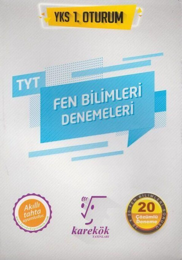 TYT Fen Bilimleri 20 li Denemeleri Karekök Yayınları