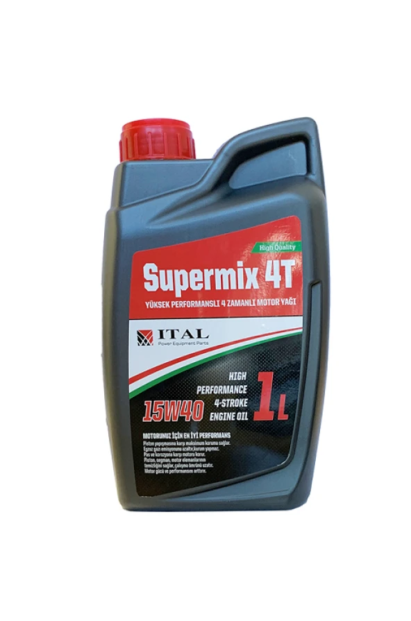 Ital Motor Yağı Süpermix 4 Zamanlı 1 Litre (15W-40)