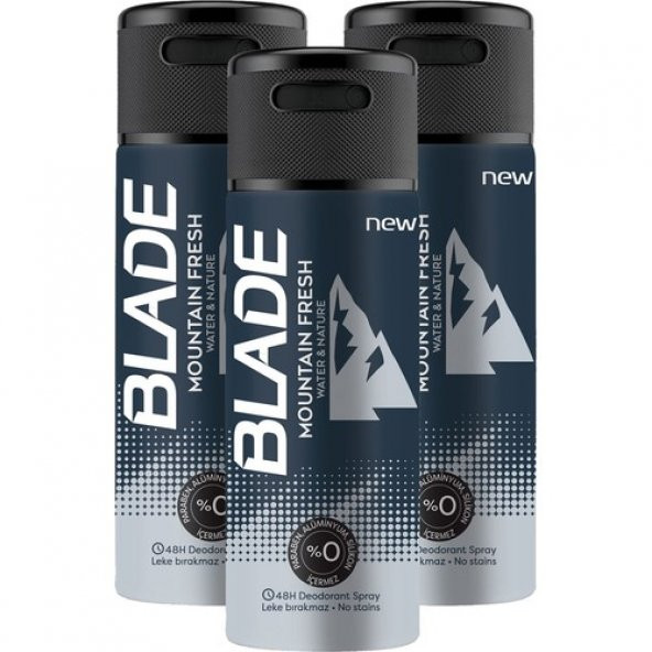 Blade Mountain Fresh Deodorant 3X150ML