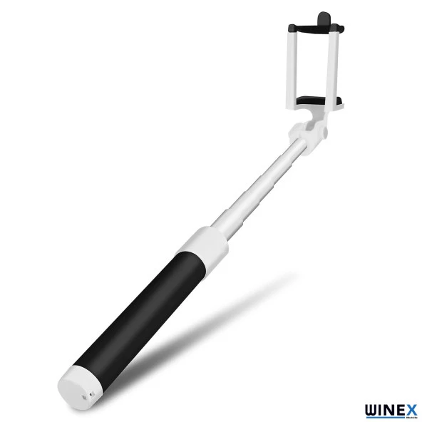 Winex SR342 Katlanabilir Type-C Selfie Stick Çubuğu Siyah - 2