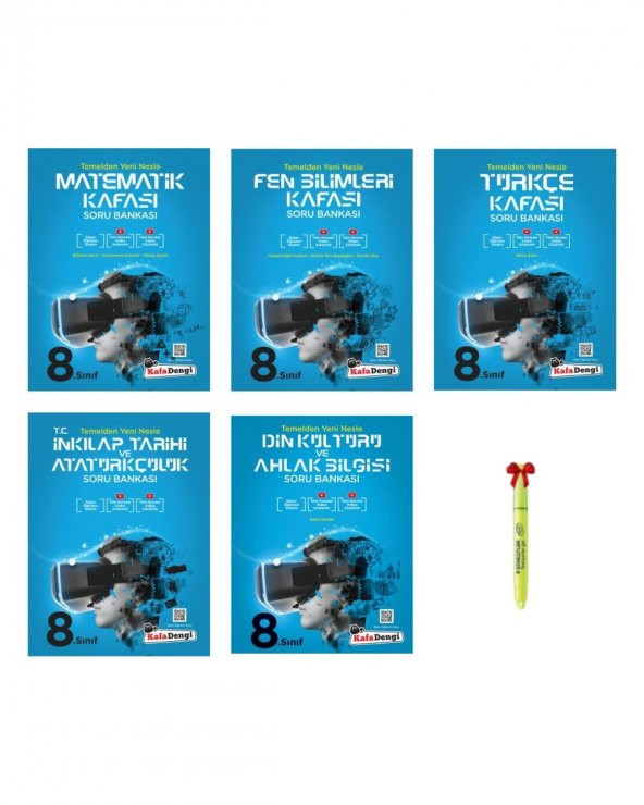 LGS 8.Sınıf Matematik Fen Bilimleri Türkçe İnkılap Din Kafası Soru Bankası