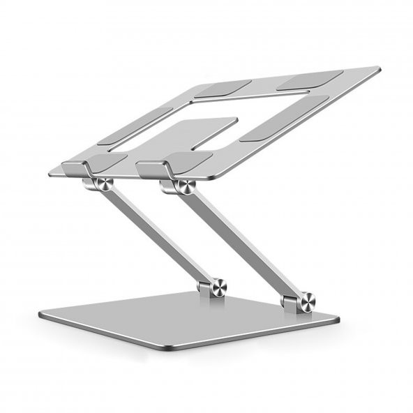 Winex Metal Ayarlanabilir Laptop, Tablet, Macbook, Matebook Yükseltici Katlanabilir Stand Tutucu Gümüş