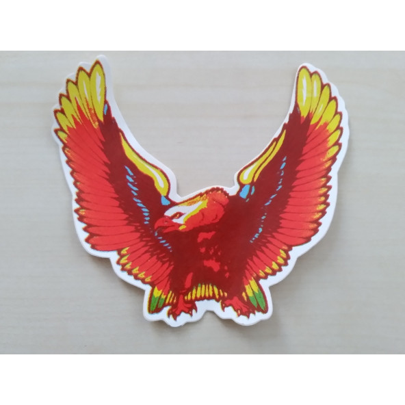 KARTAL STİCKER Renkli 14x13cm EAGLE STİCKER, KARTAL ETİKETİ, KARTAL ÇIKARTMASI