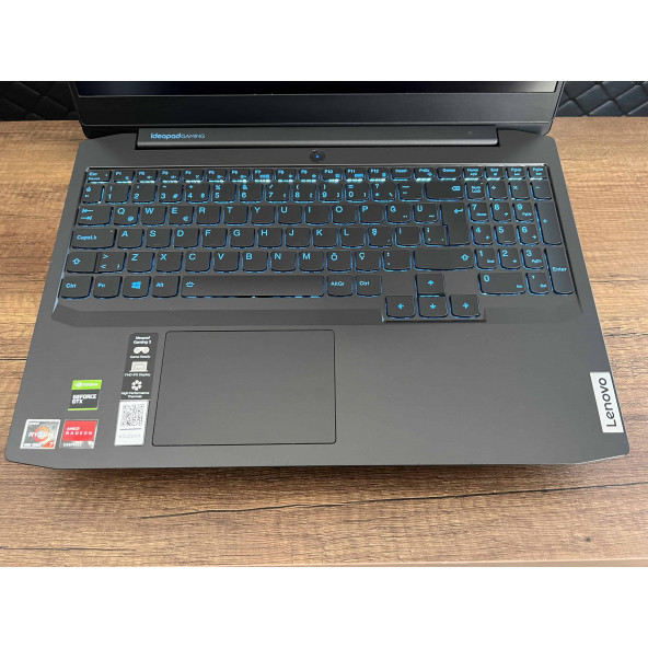 Lenovo Ideapad Gaming 3 15ARH05 82EY00JVTX İKİNCİ EL GARANTİLİ AMD Ryzen 7 4800H 16GB 51GB SSD GTX1650Ti 15.6" FHD W10 - 3