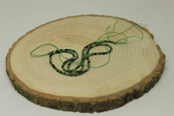 Anyolit (Rubizoit – Rubyzoisit) Taşı Dizi 2mm - Resim 2