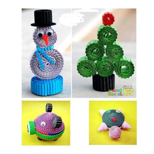 Metalik Mavi Oluklu Mukavva 50x70 2 Adet Artlantis Oluklu Mukavva Metalik Mavi Renkli 50*70 2 Adet - 4