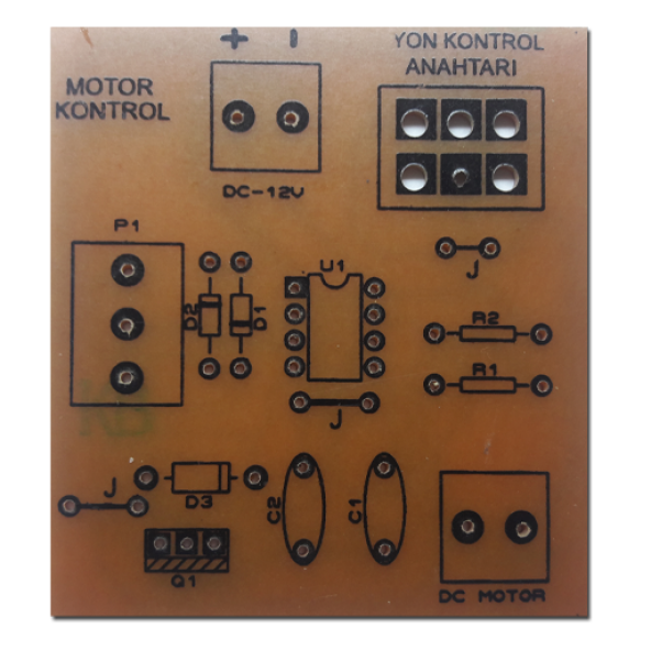 DC Motor Hız ve Yön Kontrol Devresi - Demonte(Montesiz) - Resim 2