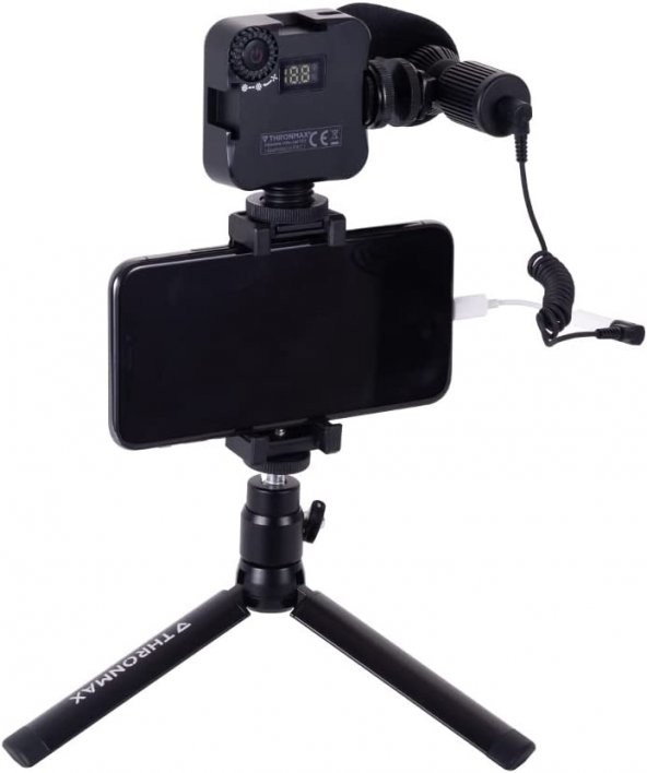 Thronmax C1P Profesyonel Vlogger Video Işıklı Akış Mikrofon Seti - 3