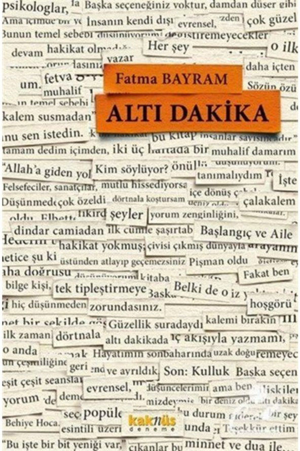 Altı Dakika - Fatma Bayram 9789752566682
