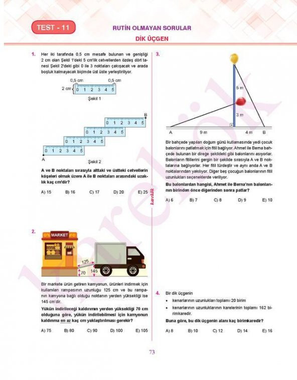 TYT Geometri Soru Bankası Karekök Yayınları - 3
