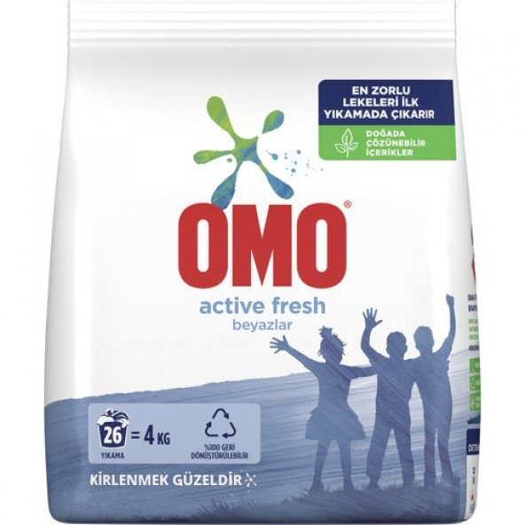 OMOMATIK ACTIVE FRESH BEYAZLAR4KG [4000] GR - 2
