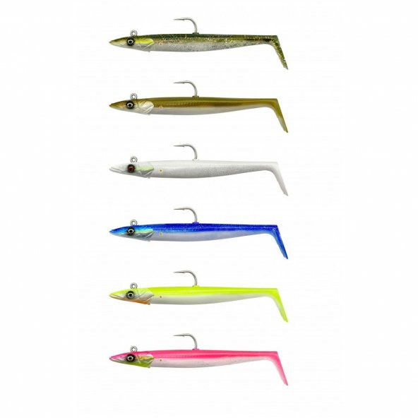 Savage Gear Sandeel V2 14 cm 33 gr Lemon Back 2+1 - Resim 2