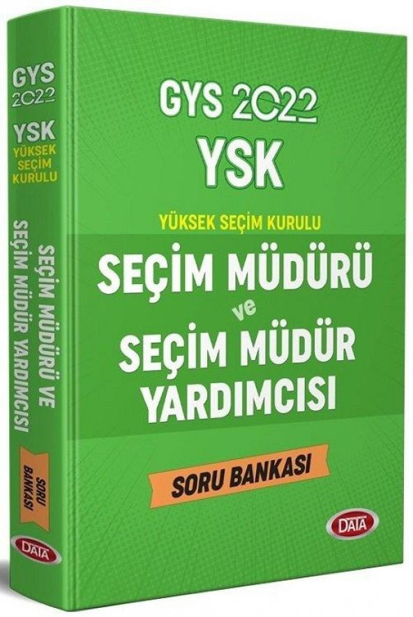 GYS YSK Seçim Müdürü ve Seçim Müdür Yardımcısı Soru Bankası Data Yayınları