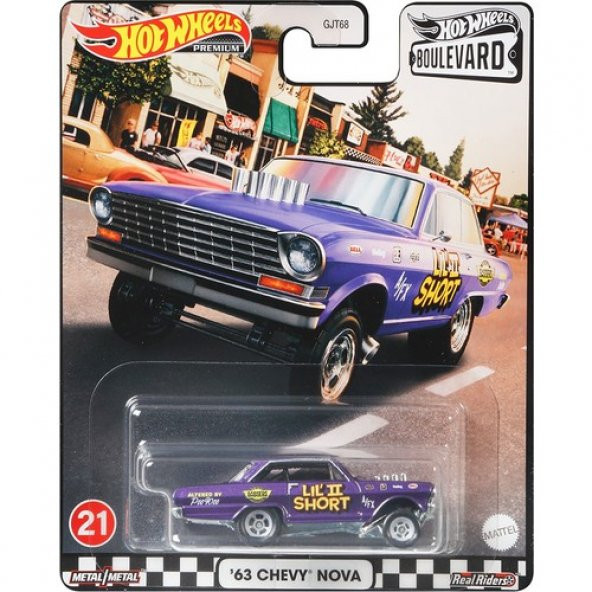 Hot Wheels Premium Boulevard Series GRL99 63 Chevy Nova - 2