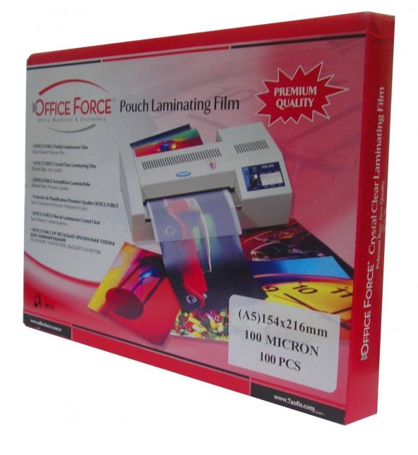 Office Force 100 Mic.A5 (154x216) Parlak Laminasyon Filmi 100’lü - 3