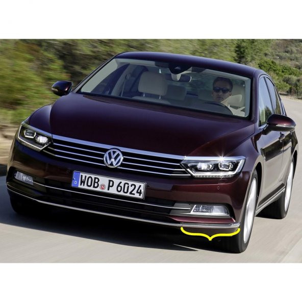 VW Passat B8 2015-2019 Ön Tampon Alt Sol Çıta Kromaj 3G0853253