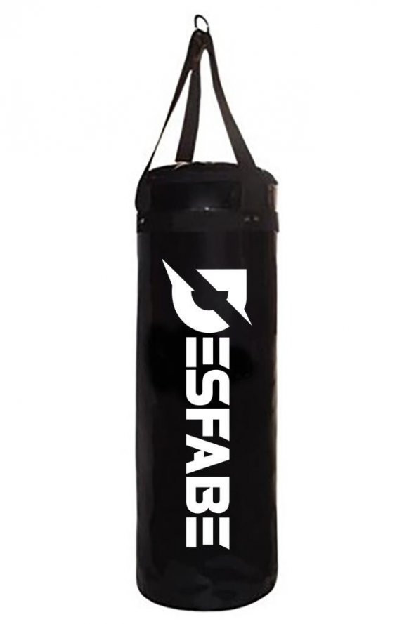 Desfabe Boxing Star 70x25 Cm Kayışlı Boks Kum Torbası Siyah