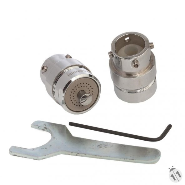 UNIVERSAL Çeşme Tip Tek Tuş Dokunmatik Musluk Perlatörü - 2 Litre/Dakika Akışlı - 2