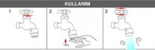 UNIVERSAL Çeşme Tip Tek Tuş Dokunmatik Musluk Perlatörü - 2 Litre/Dakika Akışlı - 6