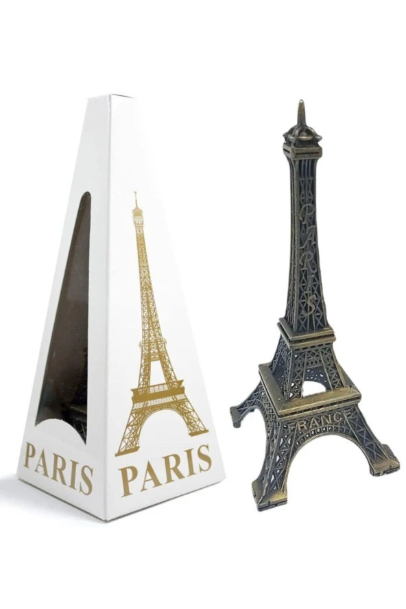 Minyatür Metal Eyfel Kulesi Dekoratif Biblo 15 cm - Resim 7