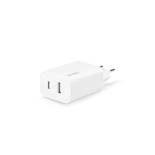 Ttec SmartCharger Duo PD 32W Seyahat Hızlı Şarj Aleti USB-C + USB-A  Beyaz 2SCS24B - 5