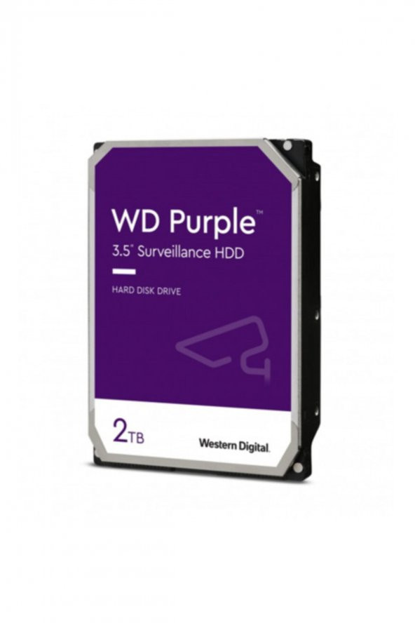 Wd Purple Wd22purz 3,5" 2tb, 256mb, 5400 Rpm, 7/24 Güvenlik Hdd