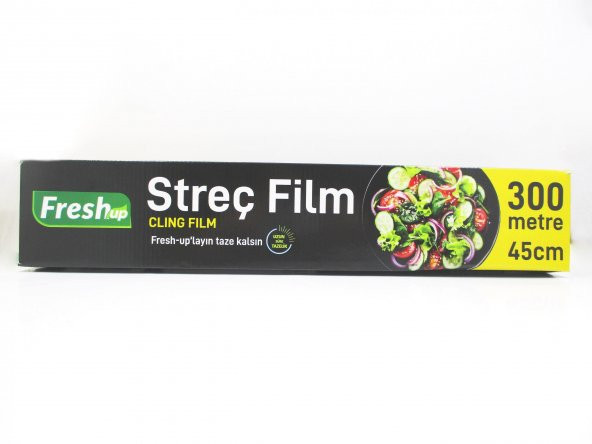 Fresh Up PVC Streç Film Folyo - Gıdaya Uygun - 9 Mikron - 45 Cm. x 300 Metre