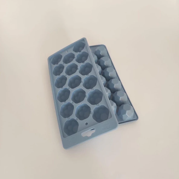 2 Adet 17 Bölmeli Kristal Su Sızdırmaz Buzluk Kokusuz Buz Kalıbı Buzluk 2'li Buzluk - 2