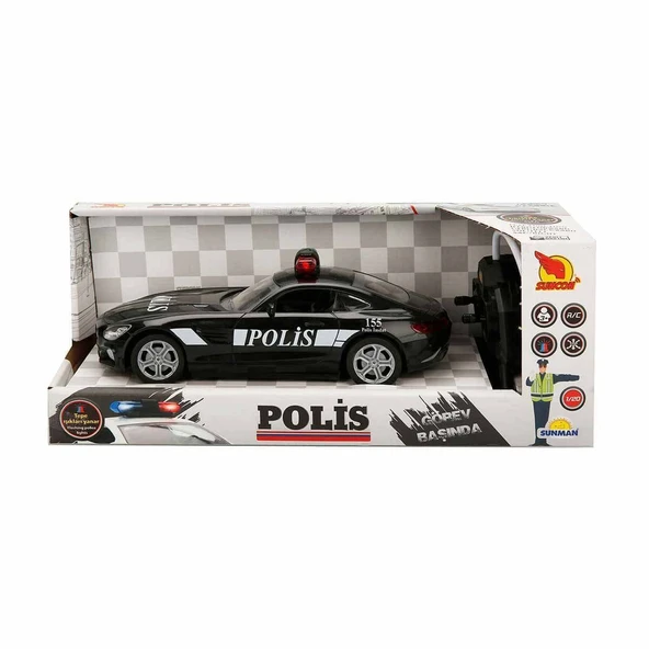 20357 Uzaktan Kumandalı Suncon Işıklı Polis Arabası 21 cm - 2