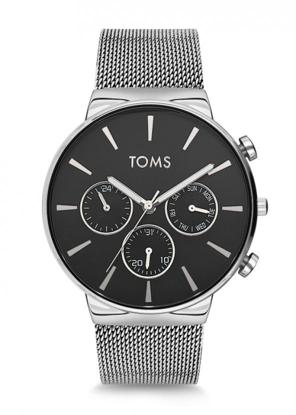 Toms Gümüş Hasır Kordon Erkek Kol Saati TM1697C-1053-A2 TM1697C-1053-A2
