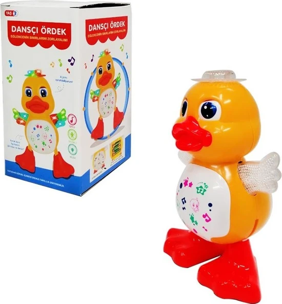 19 cm Pilli Işıklı Müzikli Danscı Ördek 3162