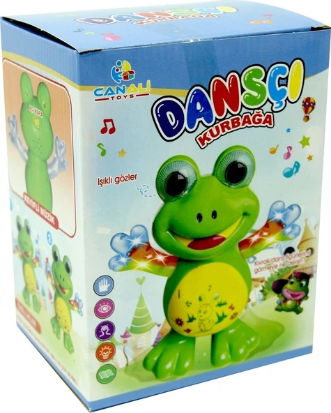 20 cm Işıklı ve Müzikli Dansçı Kurbağa 3155 - 3