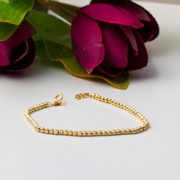 Top Altınlı Kolye & Bileklik Altın Zincir Set - Resim 7