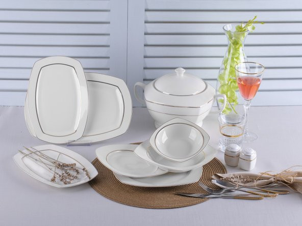Taç Astoria Petunia 55 Parça Porselen Yemek Takımı - 3