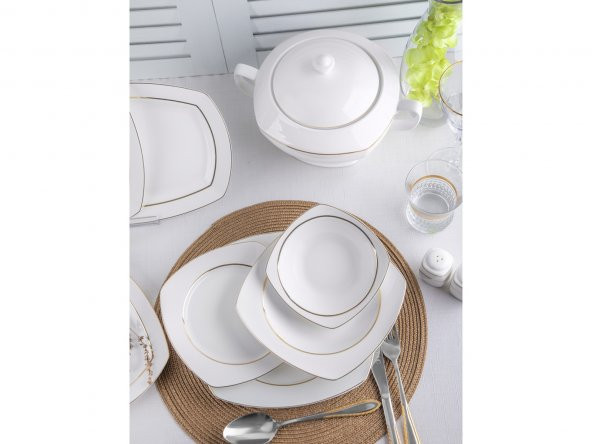 Taç Astoria Petunia 55 Parça Porselen Yemek Takımı - 4