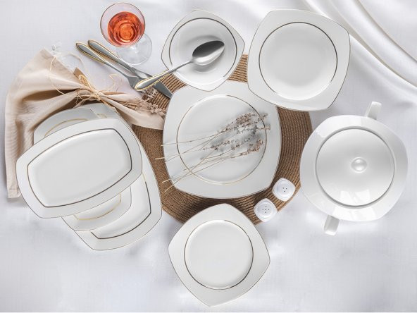 Taç Astoria Petunia 55 Parça Porselen Yemek Takımı - 8