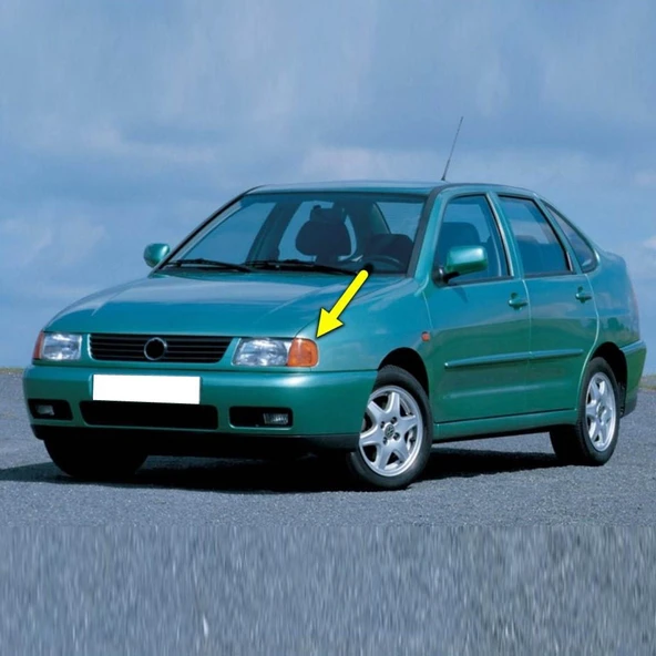 VW Polo Classic Sedan 1996-2002 Sol Ön Sinyal Lambası Sarı 6K5953049B