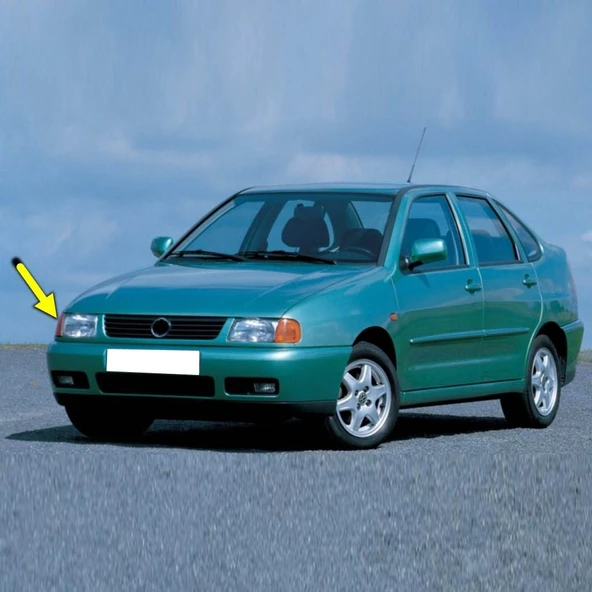 VW Polo Classic Sedan 1996-2003 Sağ Ön Sinyal Lambası Sarı 6K5953050B