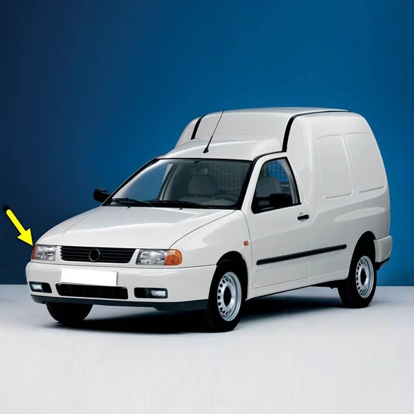 VW Caddy 1996-2003 Sağ Ön Köşe Sinyal Lambası Sarı 6K5953050B